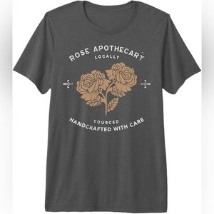 Schitt's Creek Rose Apothecary Dark Gray Short Sleeve Tee, Unisex Size Small